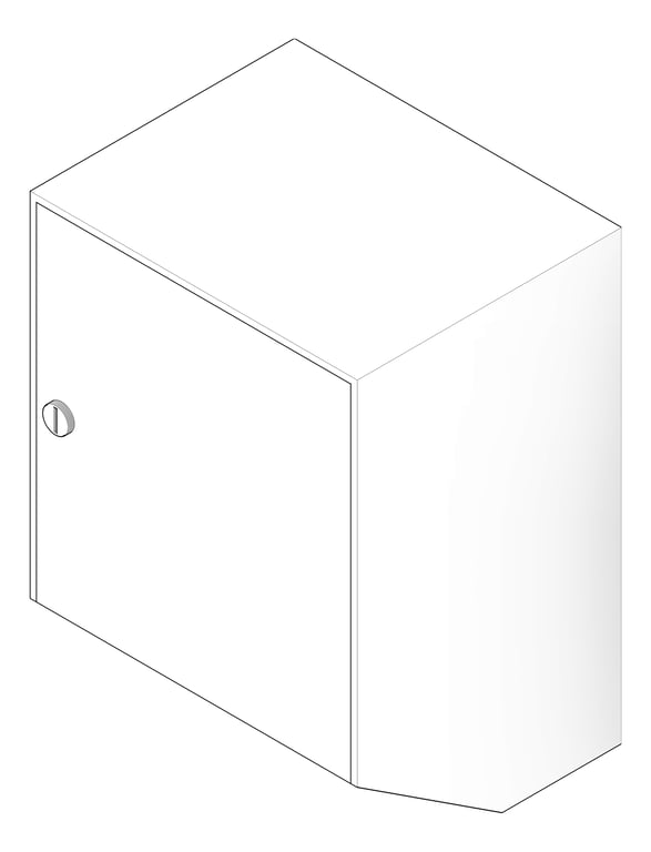 3D Documentation Image of RollPaperDispenser SurfaceMount ASI Traditional Small Battery