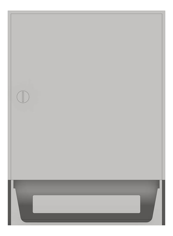 Front Image of RollPaperDispenser SurfaceMount ASI Traditional Small Battery