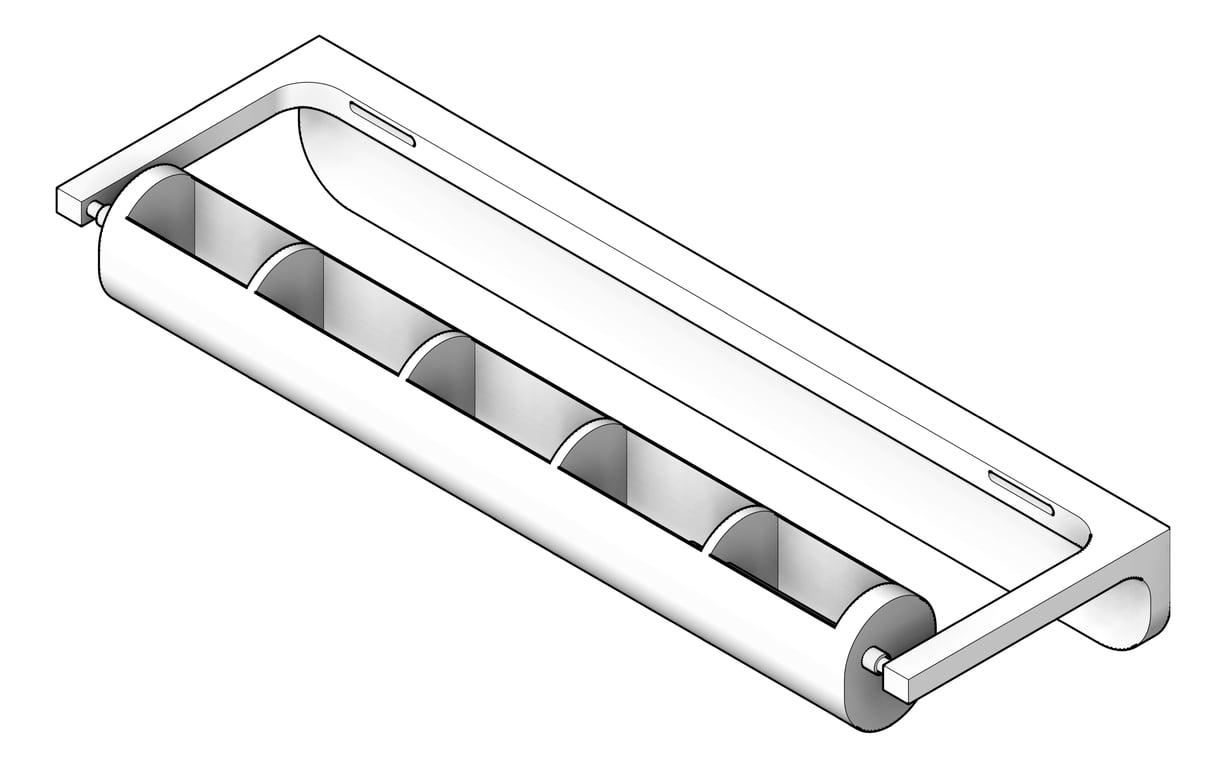 Image of RollPaperDispenser SurfaceMount ASI Traditional Spindle