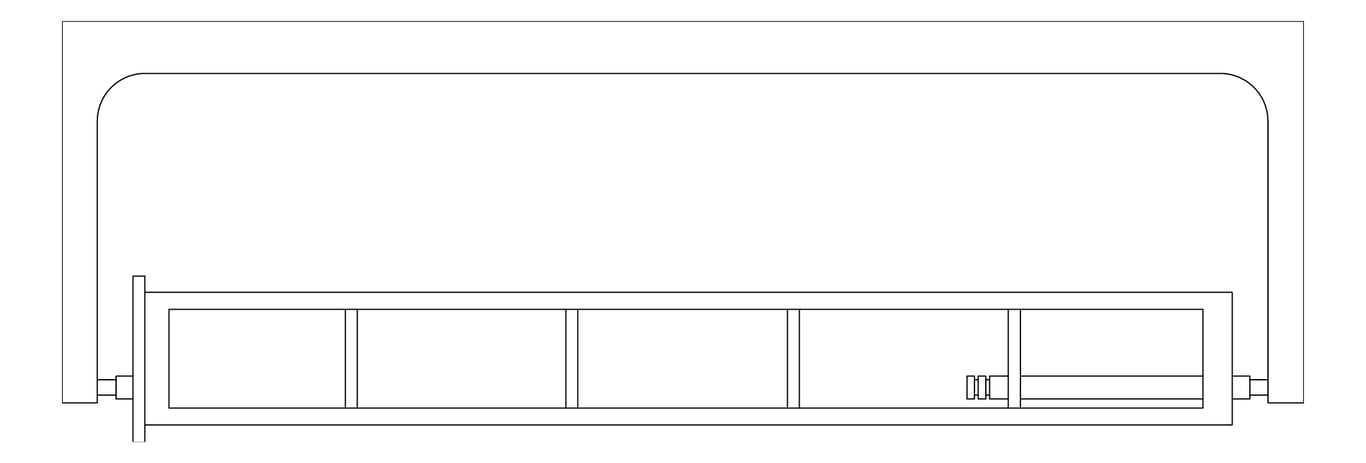 Plan Image of RollPaperDispenser SurfaceMount ASI Traditional Spindle