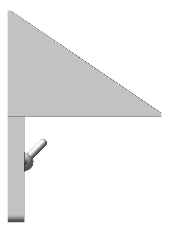Left Image of Bookshelf SurfaceMount ASI Security ClothesHookStrip TripBall