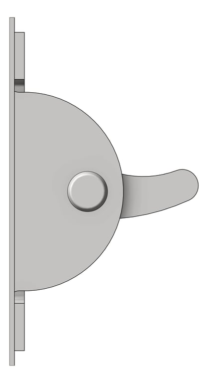 Left Image of ClothesHookStrip SurfaceMount ASI Security FrontFixed