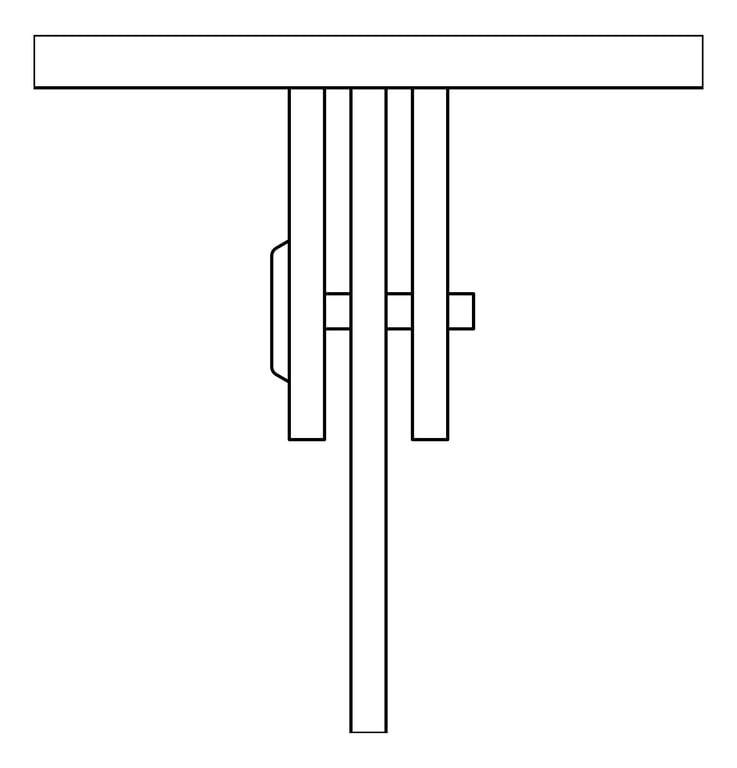 Plan Image of ClothesHook SurfaceMount ASI Security FrontFixed