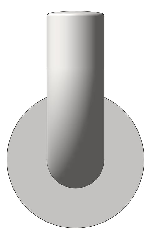 Front Image of ToiletRollHolder SurfaceMount ASI Security FrontFixed