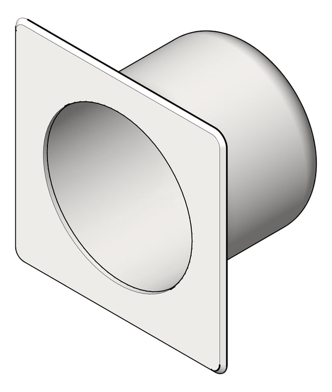 Image of ToiletRollHolder SurfaceMount ASI Security Square FrontFixed