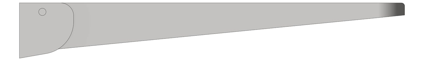 Left Image of Shelf SurfaceMount ASI Utility FoldDown