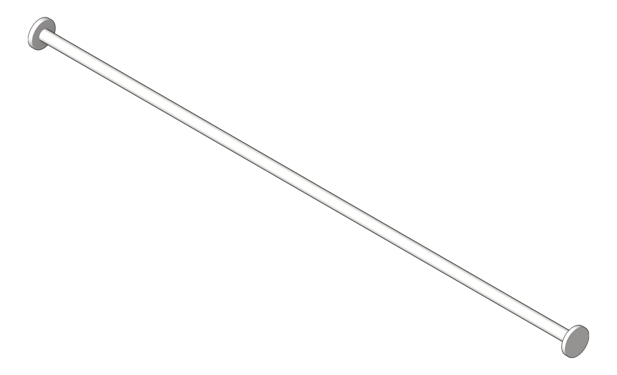 Image of CurtainSystem VisibleFlange ASI 1.25InchDia Shower