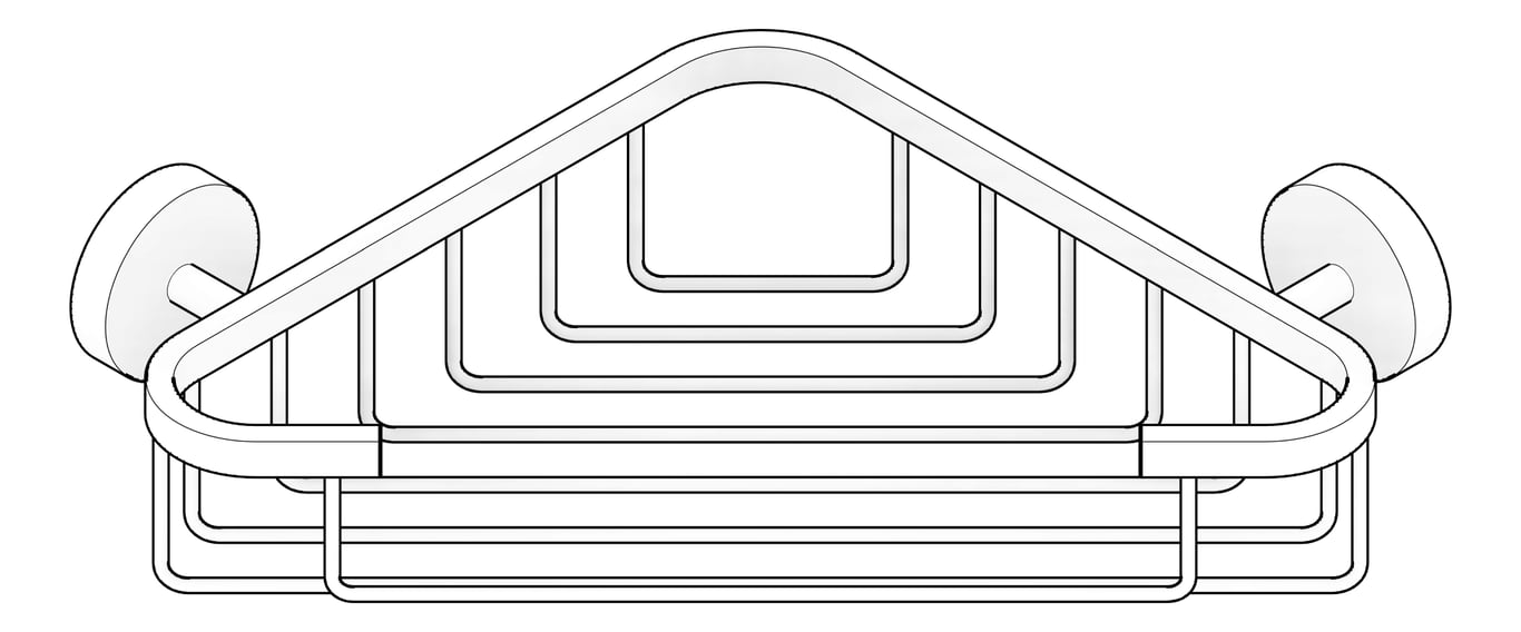 3D Documentation Image of SoapBasket SurfaceMount ASI Corner