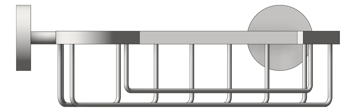 Front Image of SoapBasket SurfaceMount ASI Corner