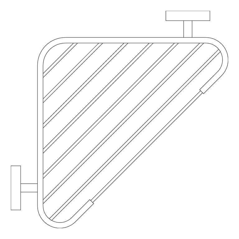 Plan Image of SoapBasket SurfaceMount ASI Corner