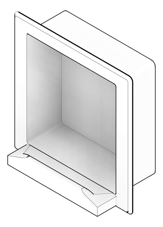 3D Documentation Image of SoapDish Recessed ASI