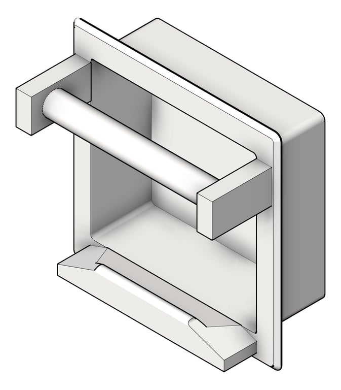 SoapDish Recessed ASI Bar