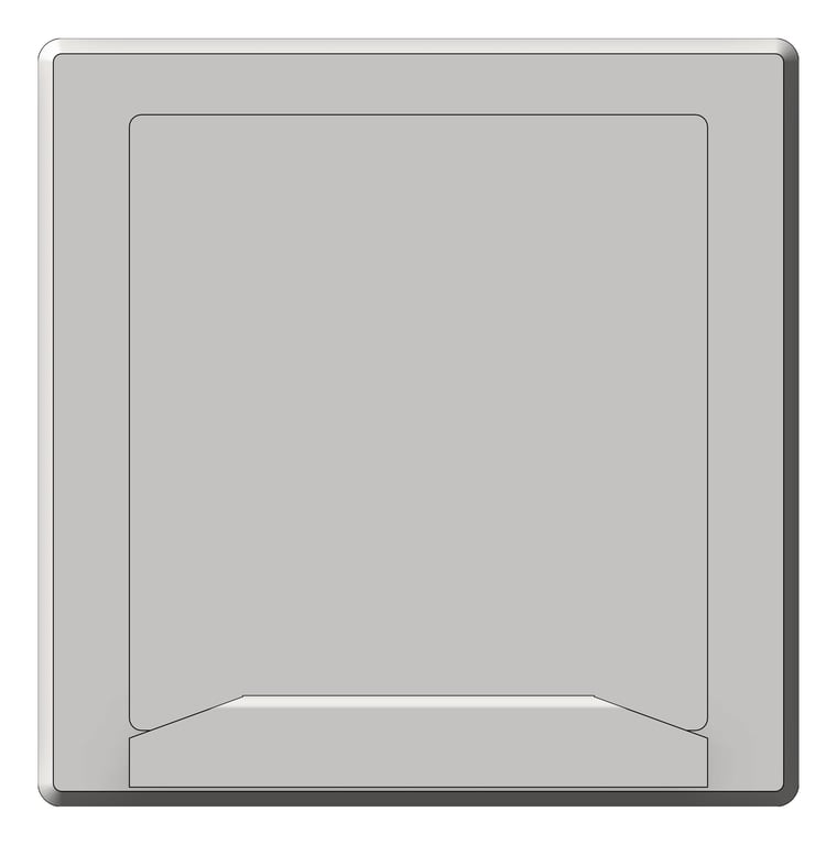 Front Image of SoapDish Recessed ASI