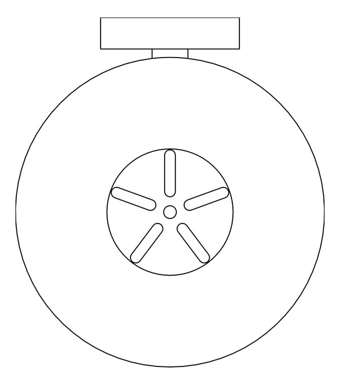 Plan Image of SoapDish SurfaceMount ASI Round Glass