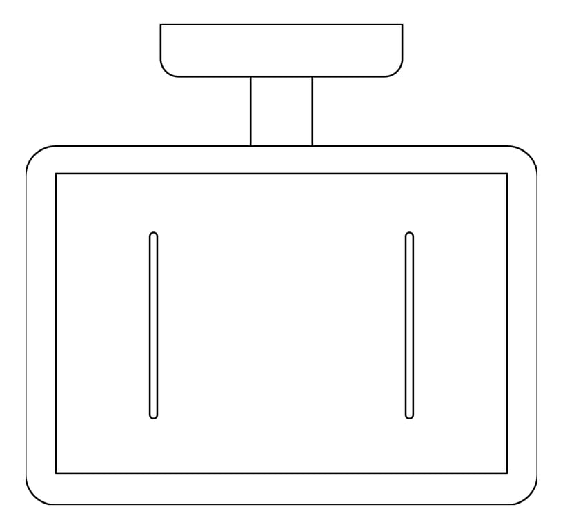 Plan Image of SoapDish SurfaceMount ASI Square StainlessSteel