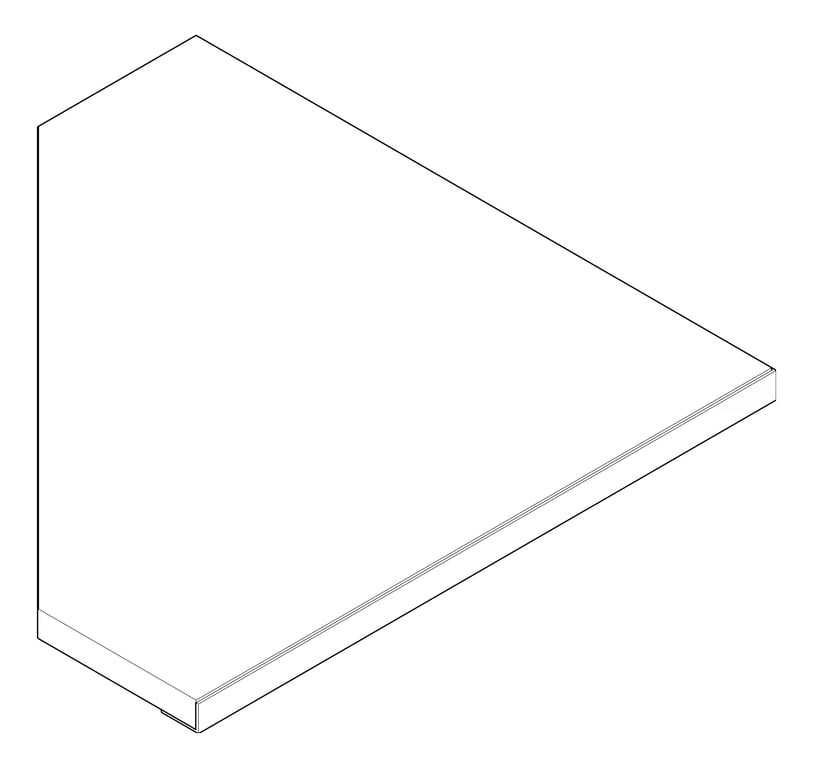 3D Documentation Image of ShowerSeat Folding ASI Corner StainlessSteel