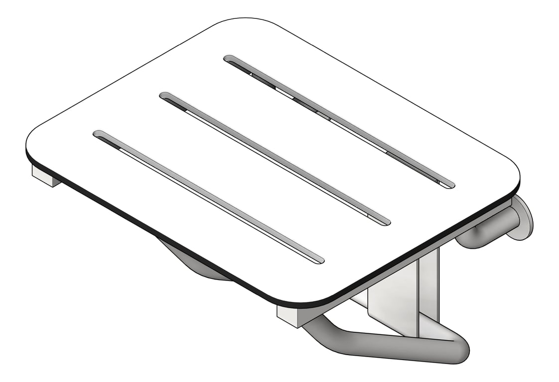 ShowerSeat Folding ASI Rectangular Phenolic