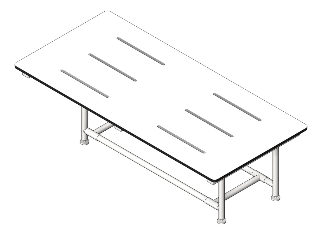 ShowerSeat Folding ASI Rectangular Phenolic FourLeg