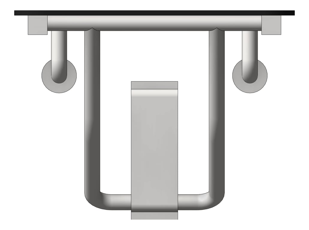 Front Image of ShowerSeat Folding ASI Rectangular Phenolic