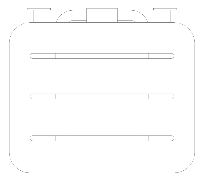 Plan Image of ShowerSeat Folding ASI Rectangular Phenolic