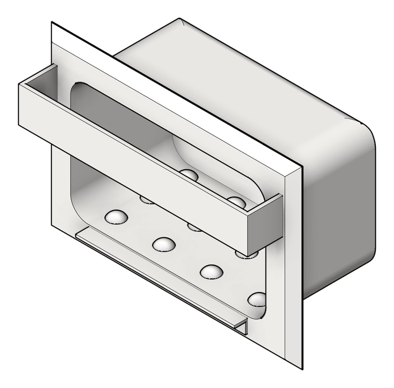 SoapDish Recessed ASI HeavyDuty