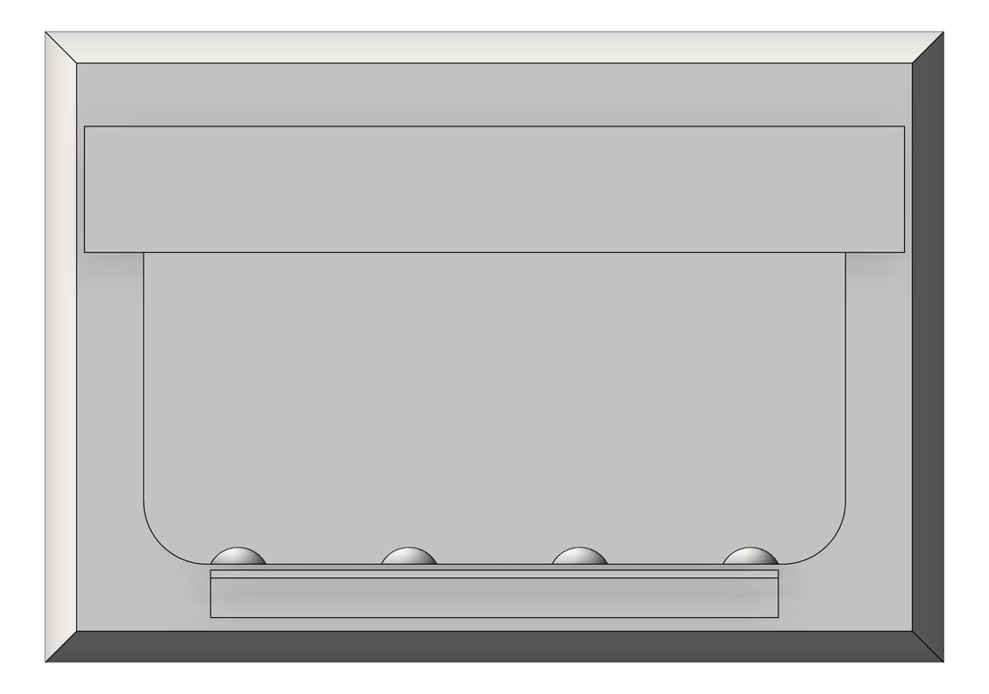 Front Image of SoapDish Recessed ASI HeavyDuty