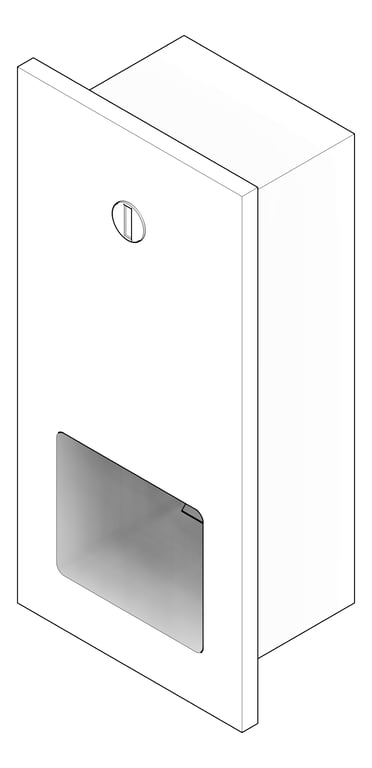 3D Documentation Image of SoapDispenser Recessed ASI DisposaValve