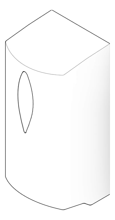 3D Documentation Image of SoapDispenser SurfaceMount ASI Battery Plastic