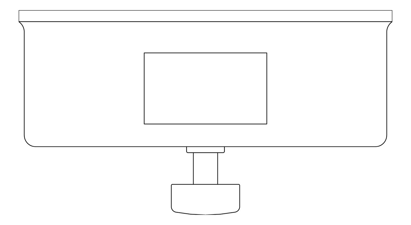 Plan Image of SoapDispenser SurfaceMount ASI FoamSoap Horizontal