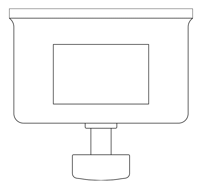 Plan Image of SoapDispenser SurfaceMount ASI FoamSoap Vertical