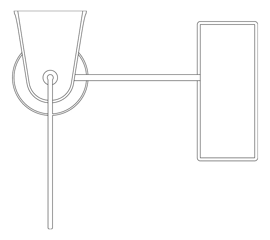 Plan Image of SoapDispenser SurfaceMount ASI FootOperated