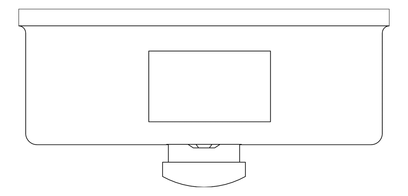 Plan Image of SoapDispenser SurfaceMount ASI Horizontal