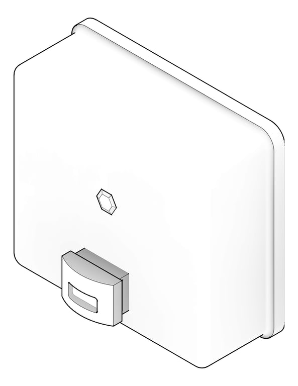 3D Documentation Image of SoapDispenser SurfaceMount ASI Profile