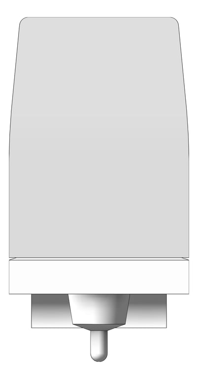 Front Image of SoapDispenser SurfaceMount ASI PushUp 24oz