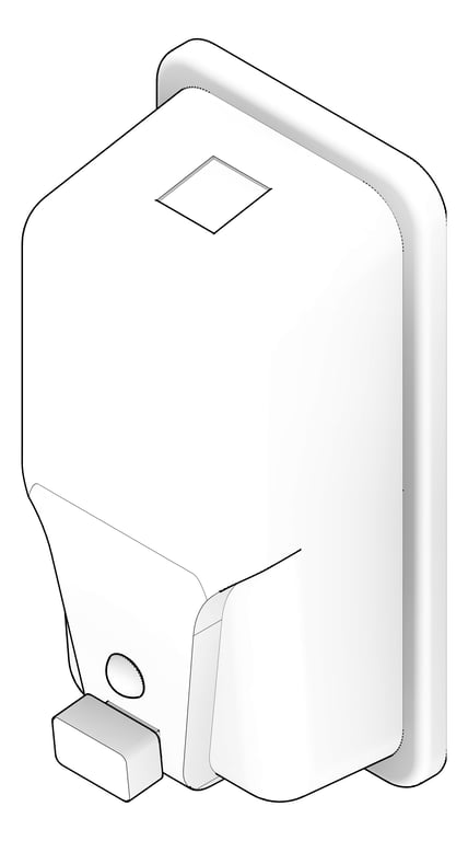 3D Documentation Image of SoapDispenser SurfaceMount ASI Roval