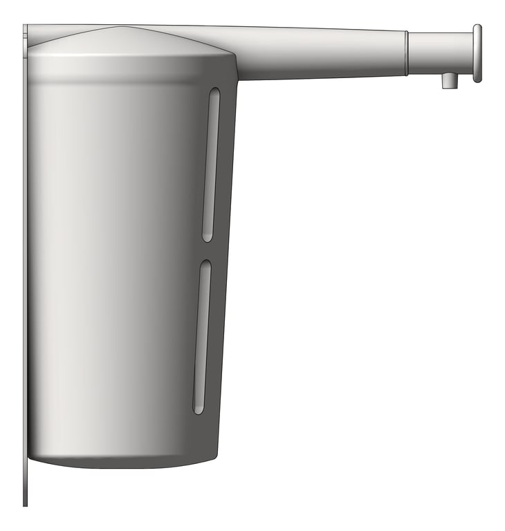 Left Image of SoapDispenser SurfaceMount ASI TamperResistant