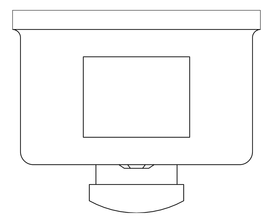 Plan Image of SoapDispenser SurfaceMount ASI Vertical