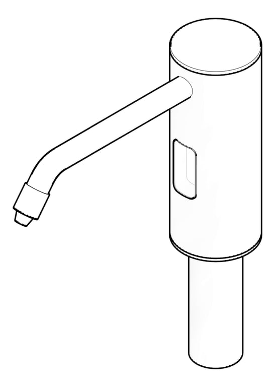 3D Documentation Image of SoapDispenser VanityMount ASI Electric TankFill