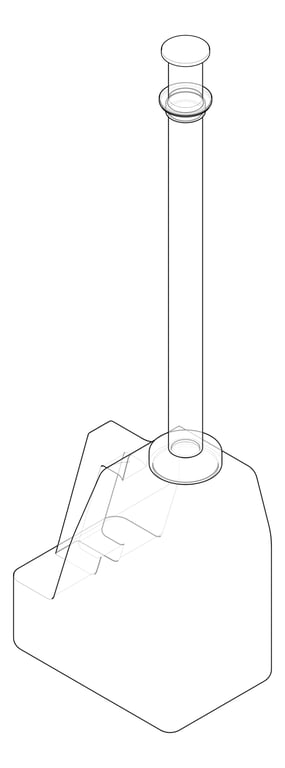 3D Documentation Image of SoapSupply VanityMount ASI EZFill MultiFeedKit