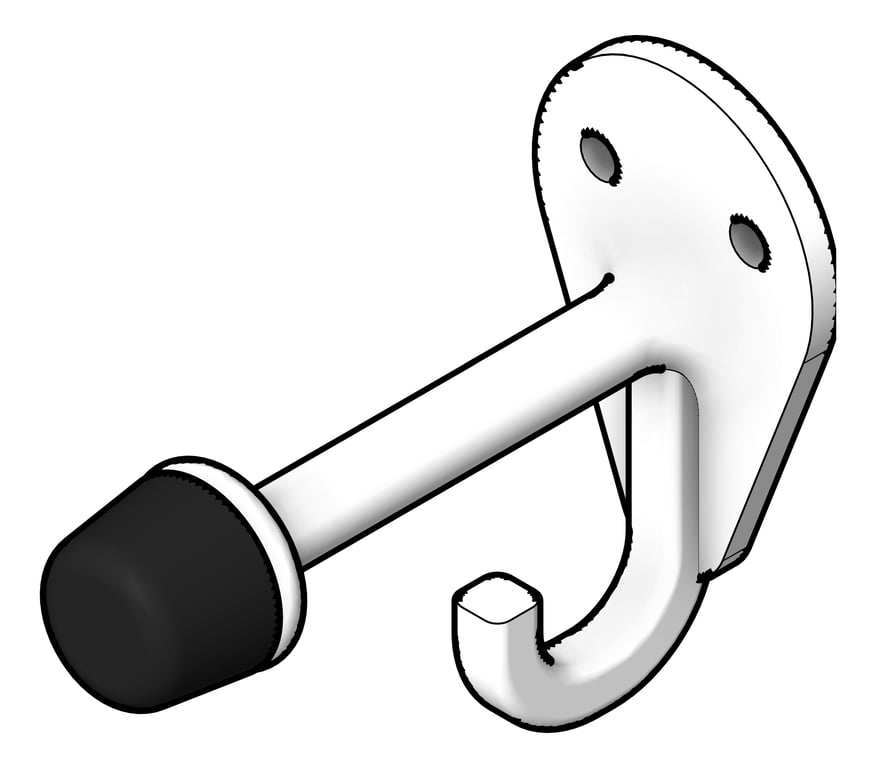 Navigate to DoorBumper SurfaceMount ASI CoatHook