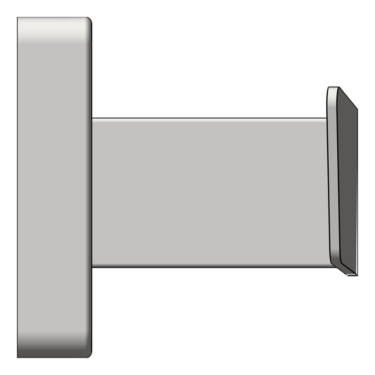 Left Image of RobeHook SurfaceMount ASI Double