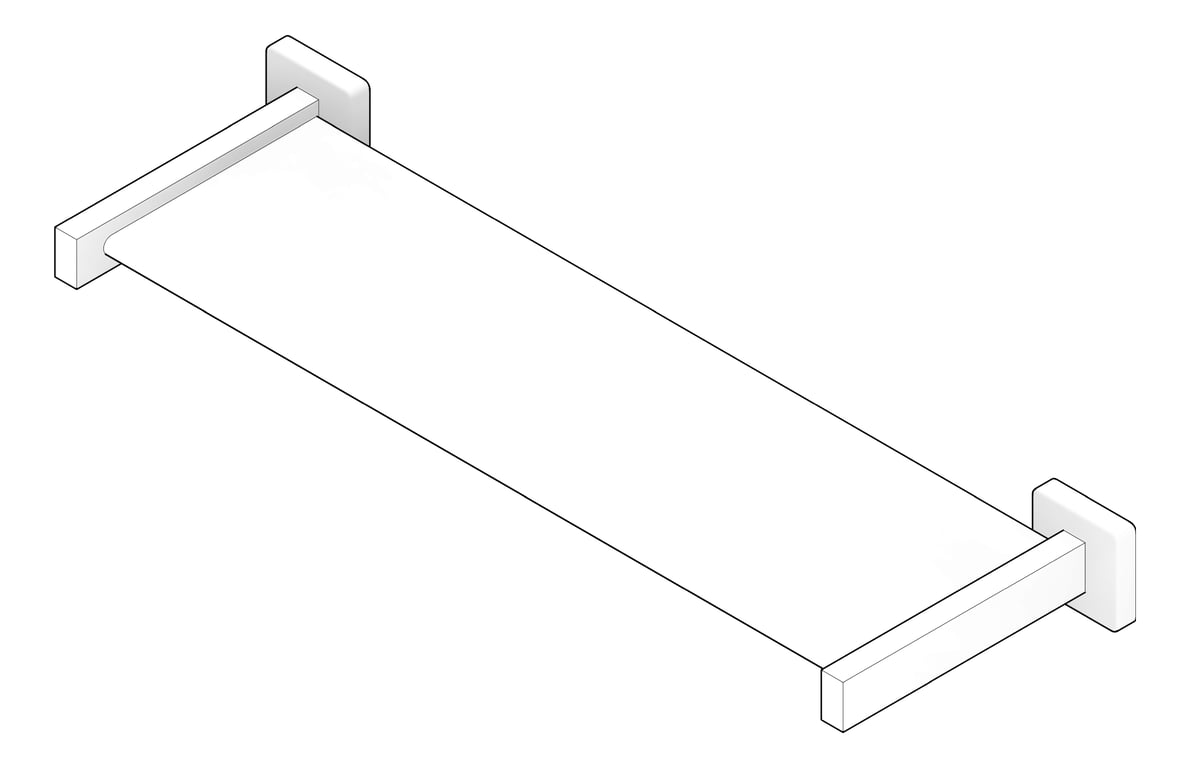 3D Documentation Image of Shelf SurfaceMount ASI Square