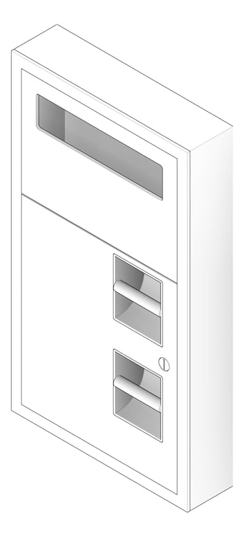 3D Documentation Image of ToiletTissueDispenser SurfaceMount ASI ToiletSeatCover