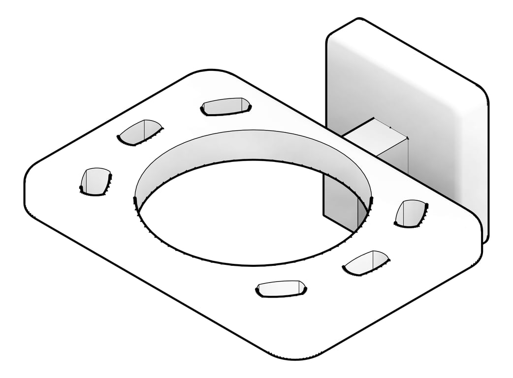 3D Documentation Image of ToothbrushHolder SurfaceMount ASI Tumbler