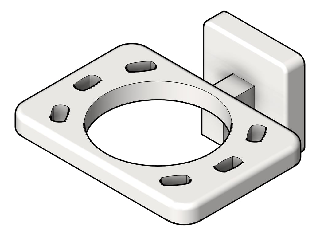 Image of ToothbrushHolder SurfaceMount ASI Tumbler