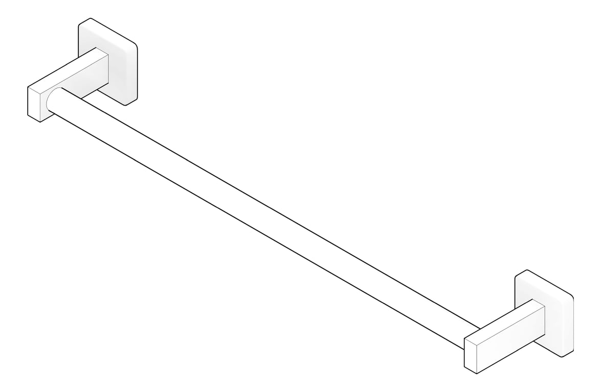 3D Documentation Image of TowelBar SurfaceMount ASI Round