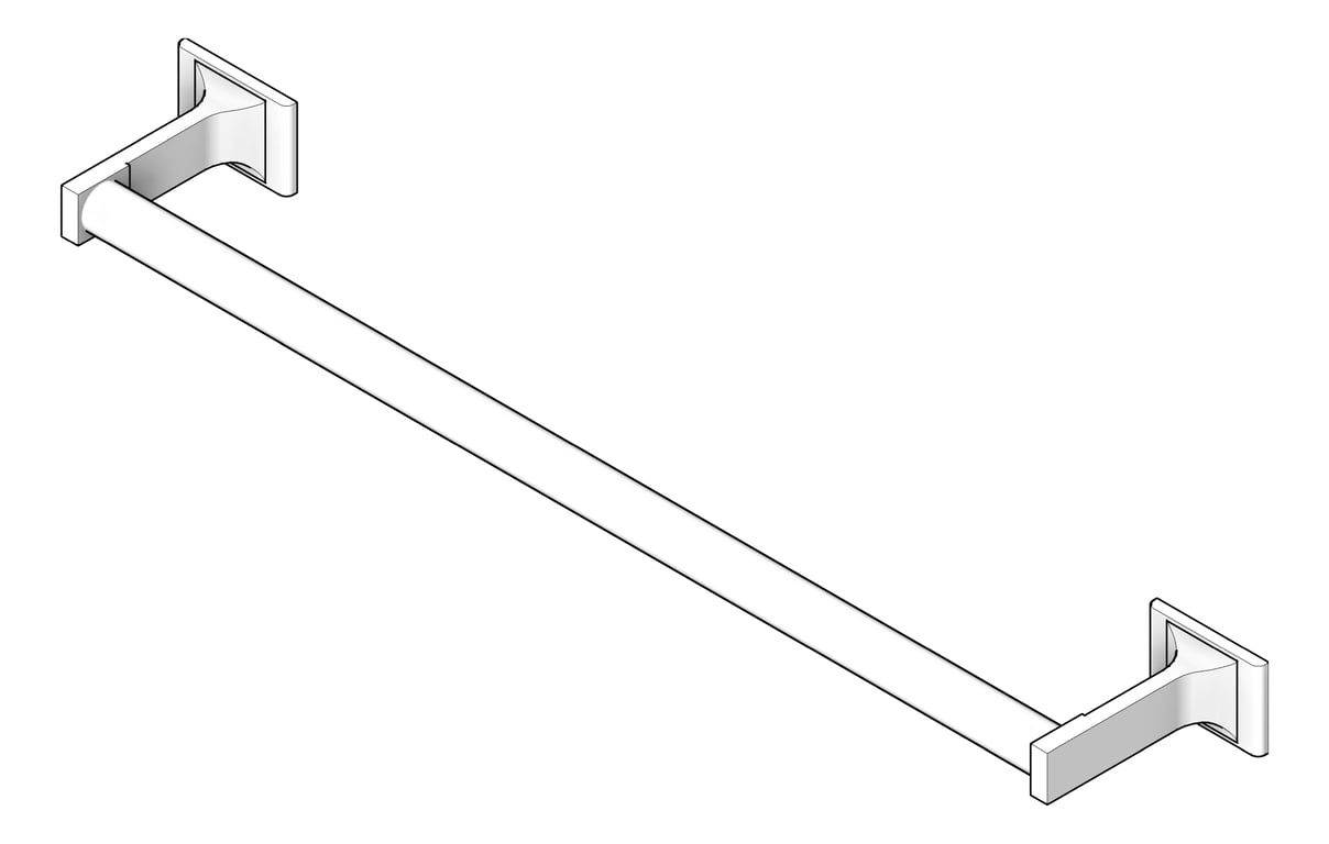 Image of TowelBar SurfaceMount ASI Zamak Round