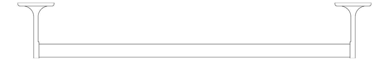 Plan Image of TowelBar SurfaceMount ASI Zamak Round