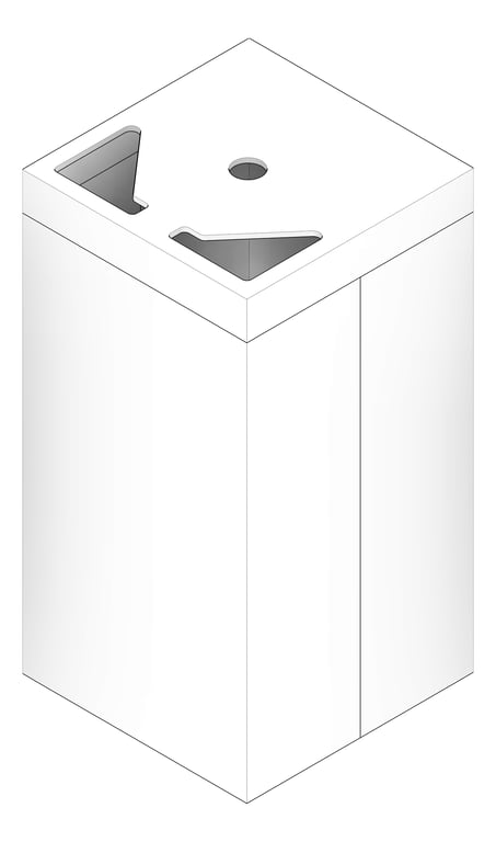 3D Documentation Image of WipesDispenser Freestanding ASI Sanitizer DisposalStation