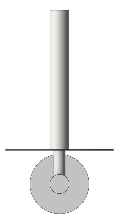 Front Image of ToiletRollHolder SurfaceMount ASI Vertical